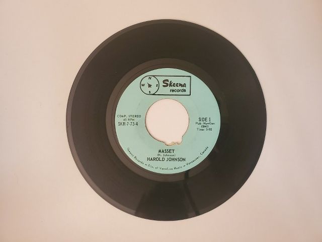 Harold Johnson Masset / Tracy Lea vinyl record