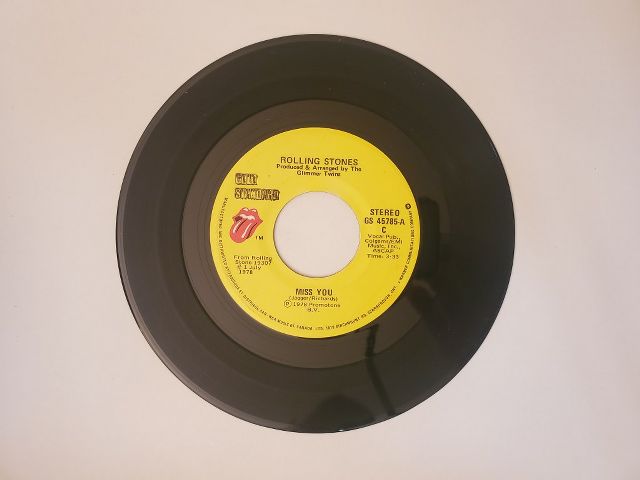 Rolling Stones Miss You / Beast of Burden vinyl record