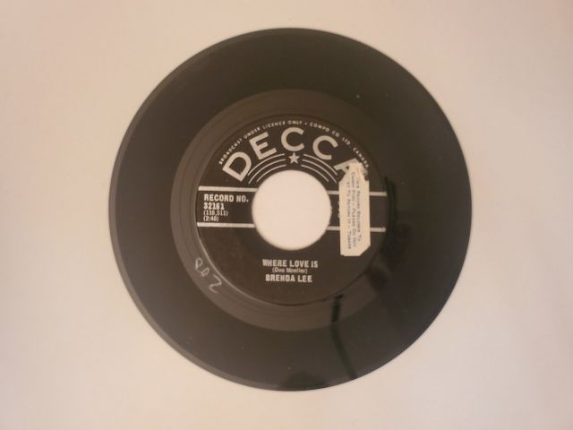 Brenda Lee Where Love Is / My Heart Keeps Hangin' On vinyl record