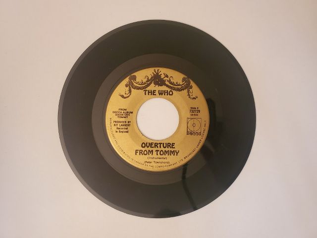 The Who Overture from Tommy / See Me, Feel Me vinyl record