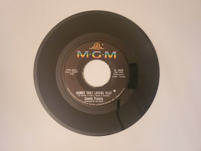 Connie Francis Games That Lovers Play / Spanish Nights and You vinyl record