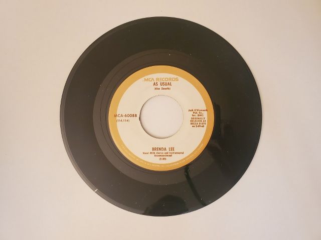 Brenda Lee As Usual / Too Many Rivers vinyl record