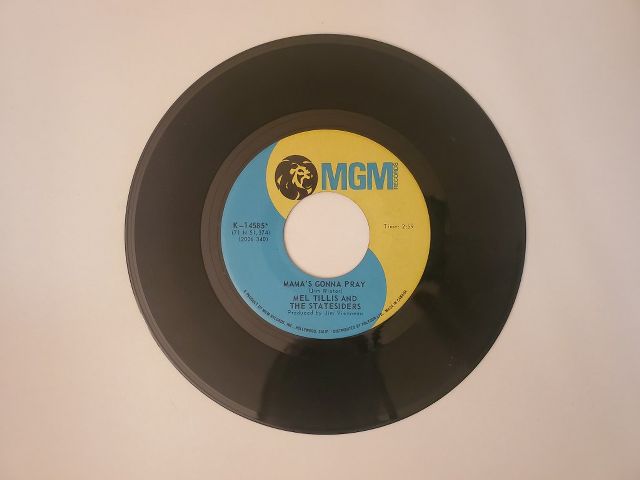 Mel Tillis and the Statesiders Mama's Gonna Pray / Sawmill vinyl record