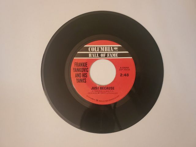 Frankie Yankovic and His Yanks Just Because / Blue Skirt Waltz vinyl record