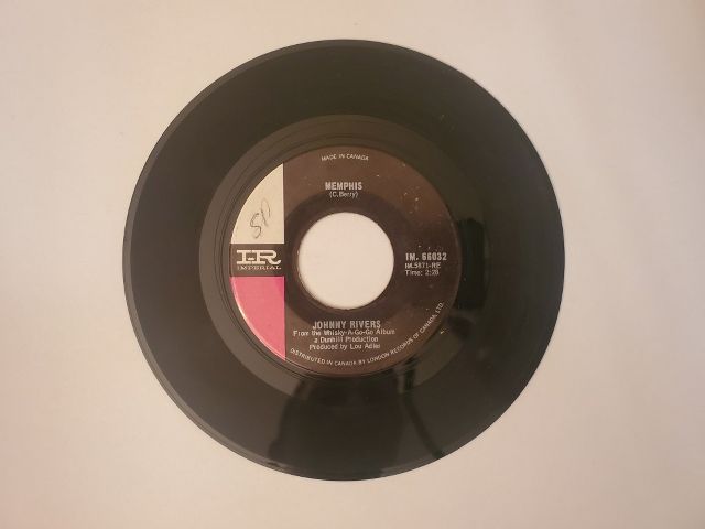 Johnny Rivers Memphis / It Wouldn't Happen With Me vinyl record
