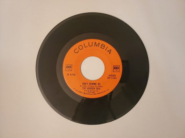 The Harden Trio Don't Remind Me / Tippy Toeing vinyl record