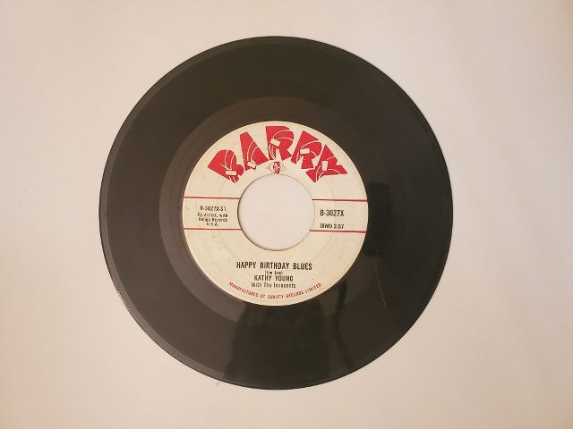 Kathy Young with The Innocents Happy Birthday Blues / Someone to Love vinyl record