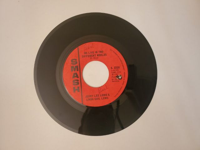Jerry Lee Lewis & Linda Gail Lewis We Live in Two Different Worlds / Don't Let Me Cross Over vinyl record