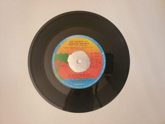 Joe Cocker and Jennifer Warnes Up Where We Belong / Sweet Lil' Woman vinyl record
