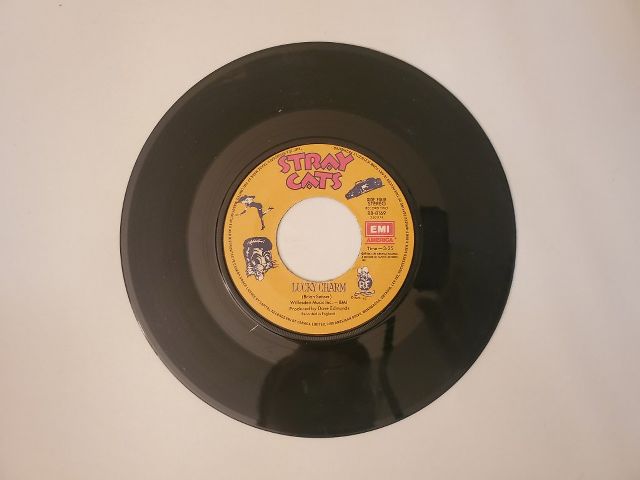 Stray Cats Lucky Charm / Cruisin' vinyl record