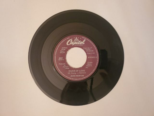 Juice Newton River of Love / Queen of Hearts vinyl record