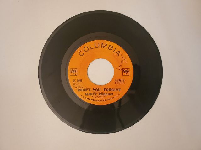 Marty Robbins Won't You Forgive / Ruby Ann vinyl record