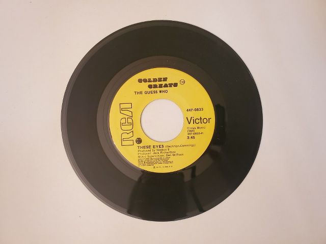 The Guess Who These Eyes / No Time vinyl record