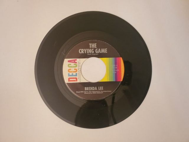 Brenda Lee The Crying Game / Thanks a Lot vinyl record