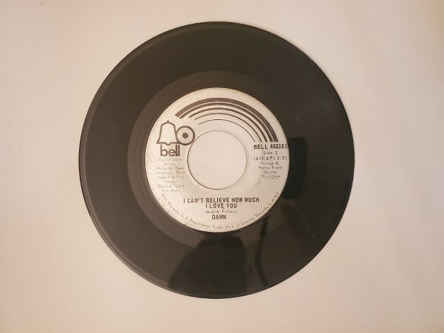 Dawn I Can't Believe How Much I Love You / Tie a Yellow Ribbon Round the Ole Oak Tree vinyl record