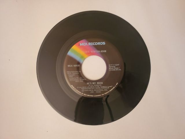 Olivia Newton-John He's My Rock / Something Better to Do vinyl record