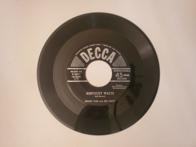 Ernest Tubb and Red Foley Kentucky Waltz / The Strange Little Girl vinyl record