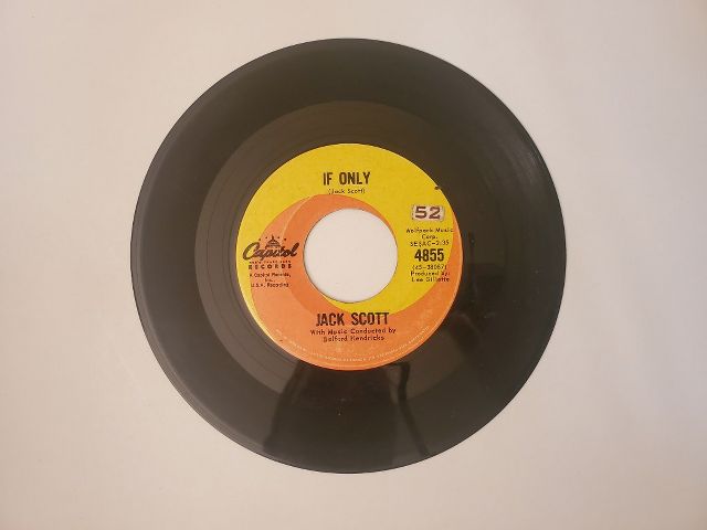 Jack Scott If Only / Green Green Valley vinyl record
