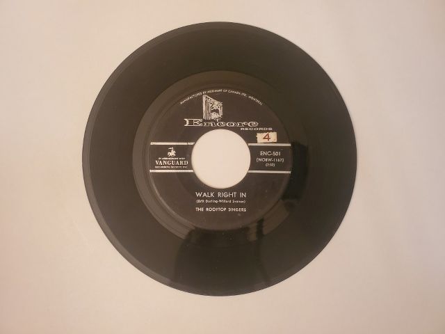 The Rooftop Singers Walk Right In / Cool Water vinyl record