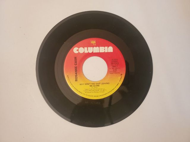 Rosanne Cash Why Don't You Quit Leaving Me Alone / Tennessee Flat Top Box vinyl record