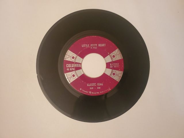 Claude King Little Bitty Heart / Wolverton Mountain vinyl record