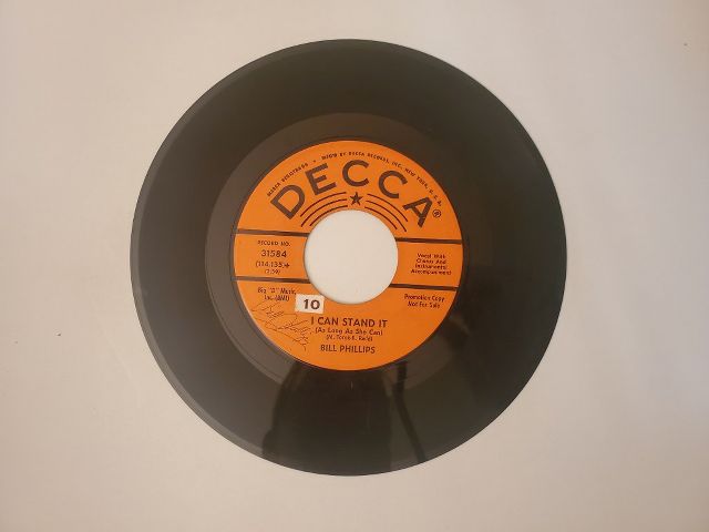 Bill Phillips I Can Stand It (As Long As She Can) / Wheeling Dealing Daddy vinyl record