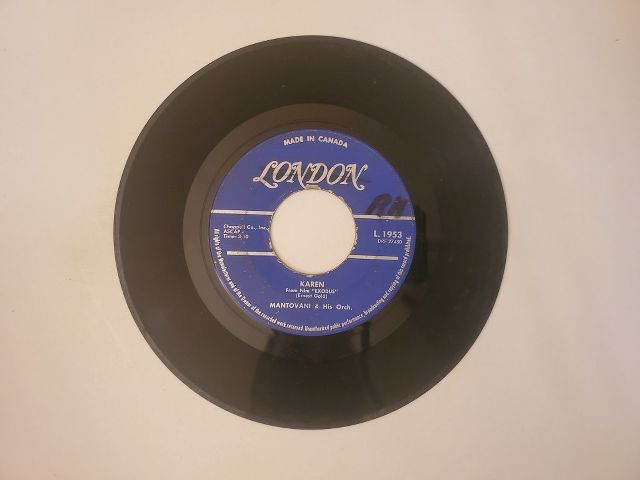 Mantovani & His Orchestra Karen / Main Theme from Exodus vinyl record