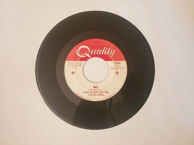 Herb Alpert and the Tijuana Brass Mae / El Garbanzo vinyl record