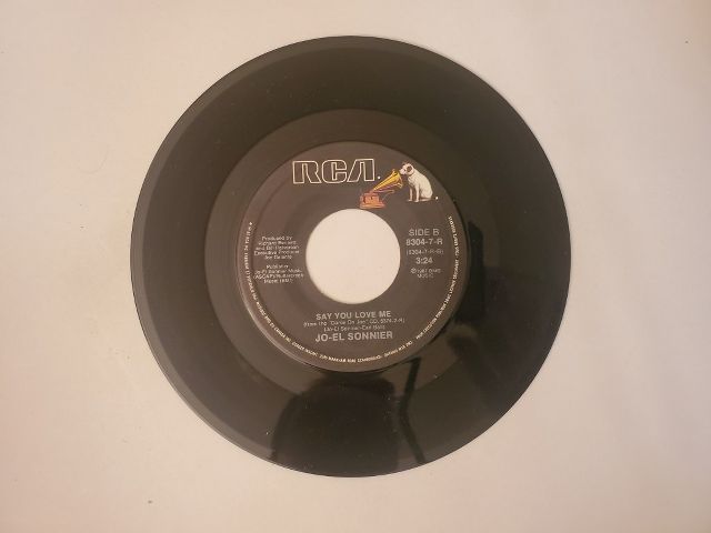 Jo-El Sonnier Say You Love Me / Tear-Stained Letter vinyl record