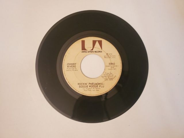 Johnny Rivers Rockin' Pneumonia - Boogie Woogie Flu / Come Home America vinyl record