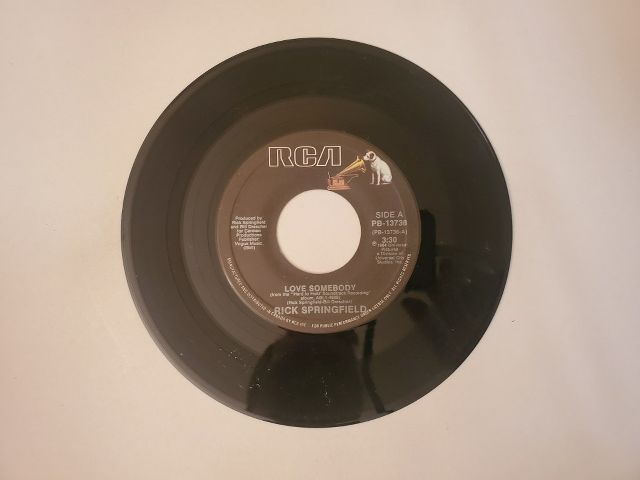 Rick Springfield Love Somebody / The Great Lost Art of Conversation vinyl record