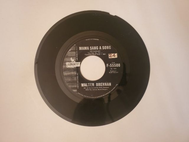 Walter Brennan Mama Sang a Song / Who Will Take Gramma vinyl record