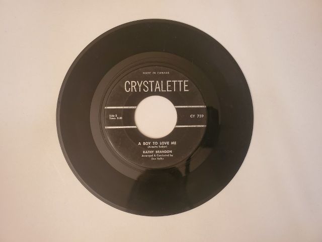 Kathy Brandon A Boy to Love Me / Surfin' Doll vinyl record