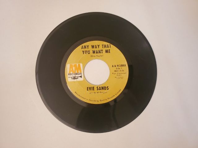 Evie Sands Any Way That You Want Me / I'll Never Be Alone Again vinyl record