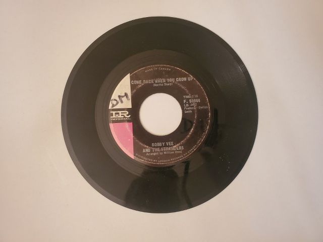 Bobby Vee and The Strangers Come Back When You Grow Up / Swahili Serenade vinyl record
