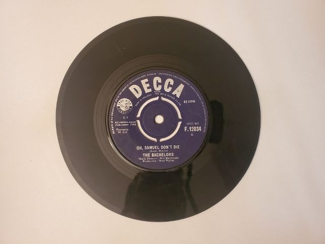 The Bachelors Oh, Samuel, Don't Die / No Arms Can Ever Hold You vinyl record