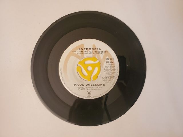 Paul Williams Evergreen (Love Theme From 'A Star Is Born') / Waking Up Alone vinyl record