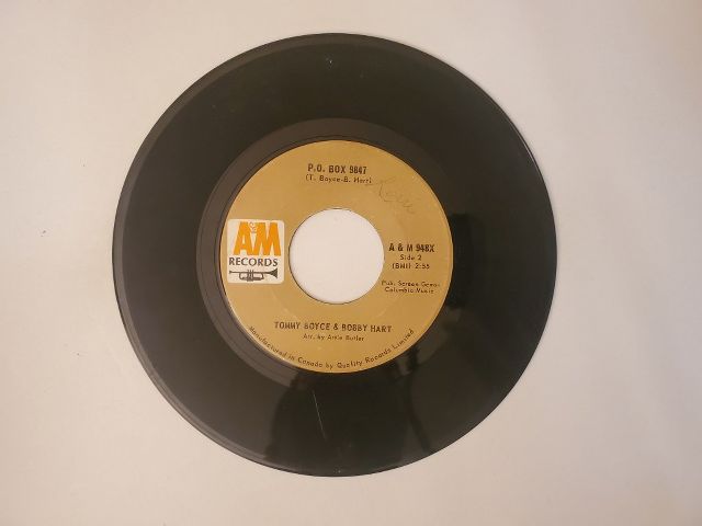 Tommy Boyce & Bobby Hart P.O. Box 9847 / Alice Long (You're Still My Favorite Girlfriend) vinyl record