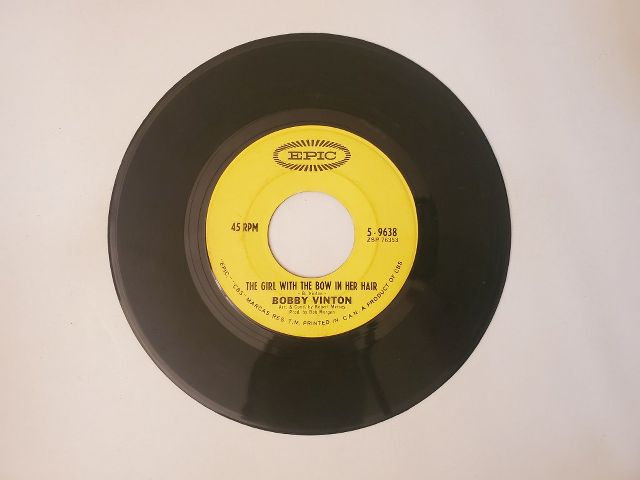Bobby Vinton The Girl With The Bow In Her Hair / There! I've Said It Again vinyl record