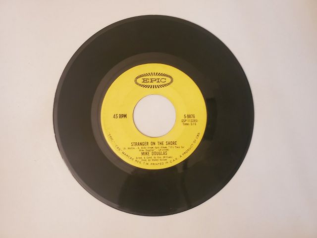 Mike Douglas Stranger on the Shore / The Men in My Little Girl's Life vinyl record