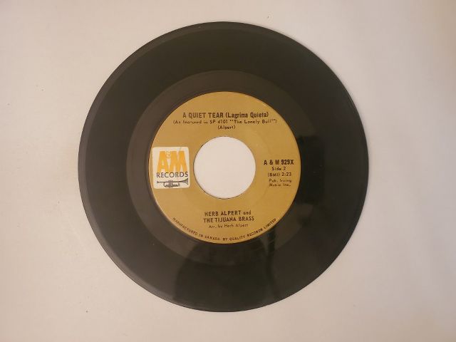 Herb Alpert and The Tijuana Brass A Quiet Tear (Lagrima Quieta) / This Guy's in Love with You vinyl record