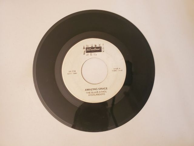 The Blair Athol Highlanders Amazing Grace / Rock N' Roll March vinyl record
