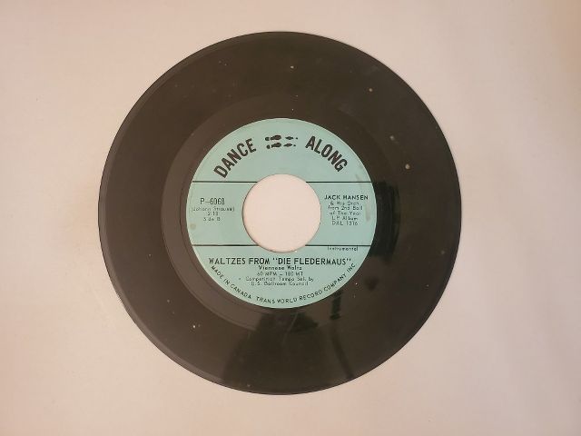 Jack Hansen & his Orch. Waltzes from 'Die Fledermaus' / Let Me Love You Tonight vinyl record