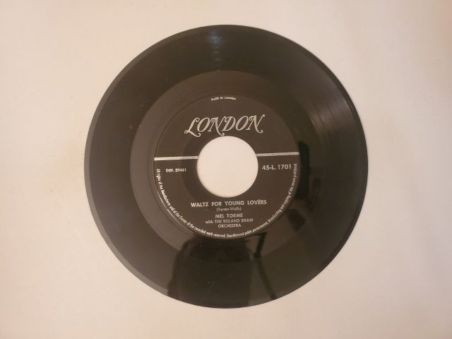 Mel Torm? with The Roland Shaw Orchestra Waltz for Young Lovers / I Don't Want to Walk Without You vinyl record