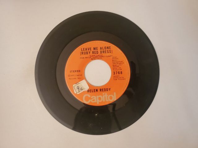 Helen Reddy Leave Me Alone (Ruby Red Dress) / The Old Fashioned Way vinyl record