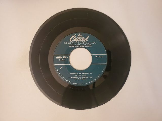 Heimatgruppe Jung-Salzburg Erinnerungen an Salzburg / Erinnerung an Salzburg (Pt. 3 & 4) vinyl record