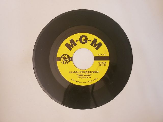 Connie Francis I'm Gonna Be Warm This Winter / Al Di La vinyl record