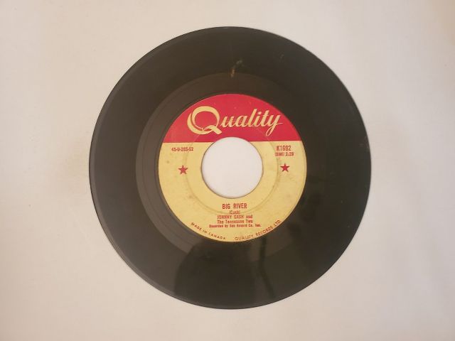 Johnny Cash Big River / Ballad of a Teenage Queen vinyl record
