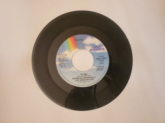 Barbara Mandrell and Lee Greenwood To Me / We Were Meant for Each Other vinyl record
