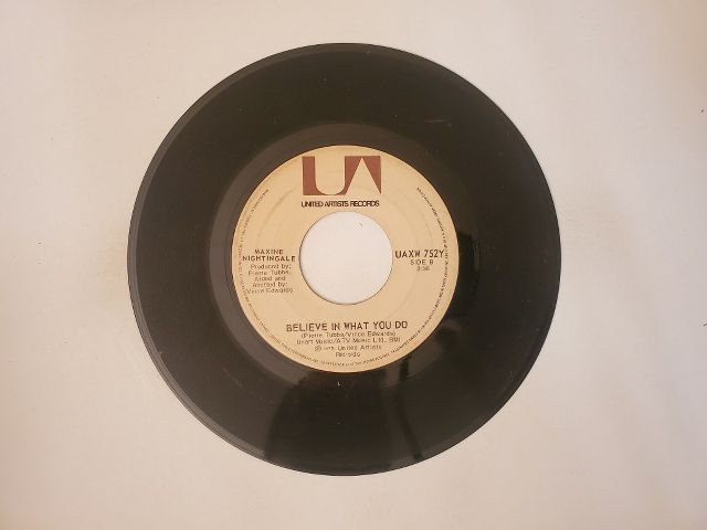 Maxine Nightingale Believe in What You Do / Right Back Where We Started From vinyl record